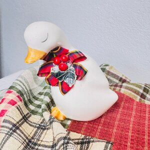 Vintage 80's Cottagecore Christmas Duck